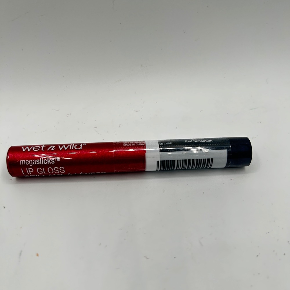 Wet n Wild Megaslicks Lip Gloss Red Sensation New High Shine Shimmer 5522 Red